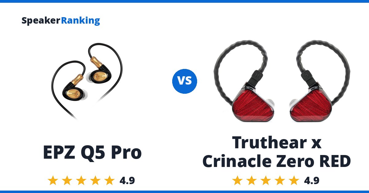 EPZ Q5 Pro vs Truthear x Crinacle Zero RED