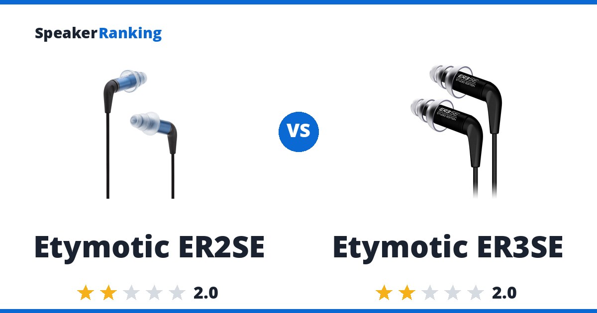 Etymotic ER2SE vs Etymotic ER3SE