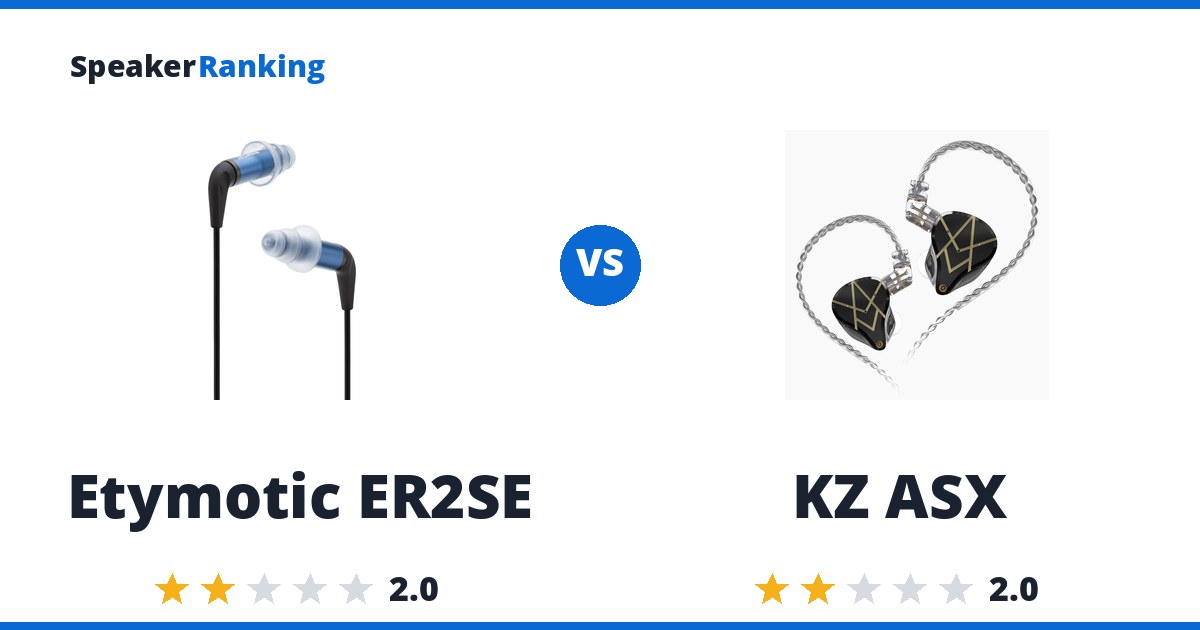 Etymotic ER2SE vs KZ ASX