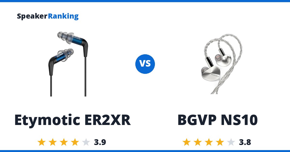 Etymotic ER2XR vs BGVP NS10