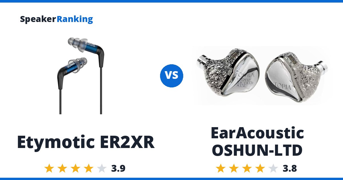 Etymotic ER2XR vs EarAcoustic OSHUN-LTD