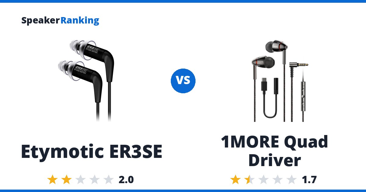 Etymotic ER3SE vs 1MORE Quad Driver
