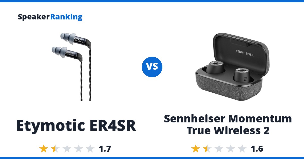 Etymotic ER4SR vs Sennheiser Momentum True Wireless 2