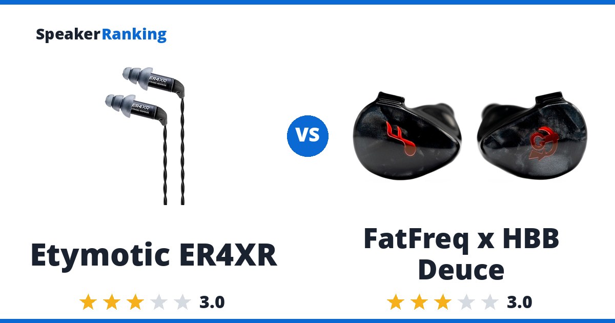 Etymotic ER4XR vs FatFreq x HBB Deuce