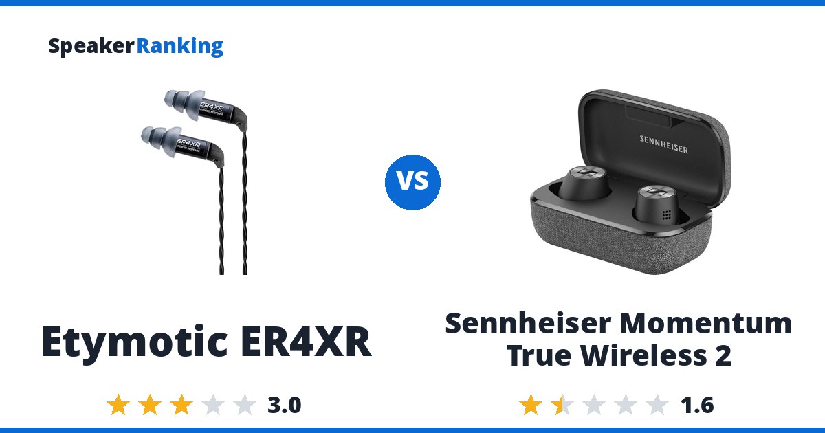 Etymotic ER4XR vs Sennheiser Momentum True Wireless 2