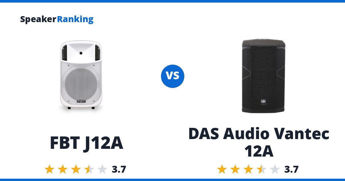 FBT J12A vs DAS Audio Vantec 12A