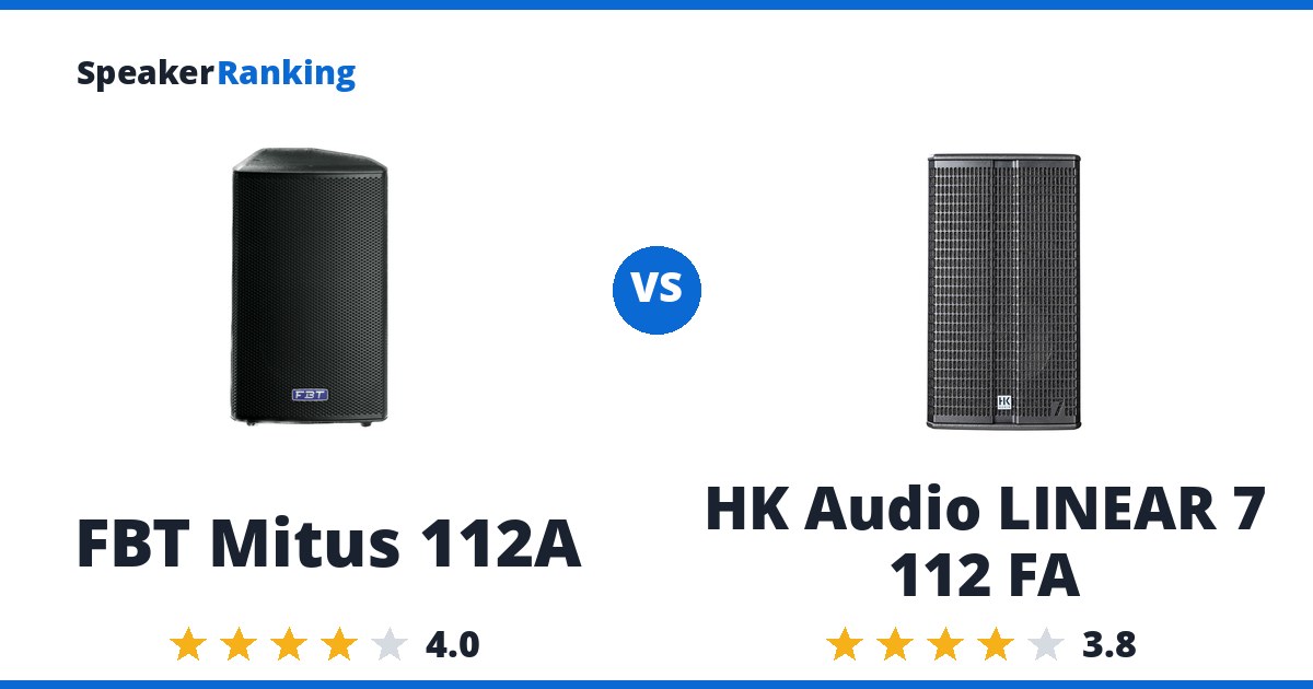 FBT Mitus 112A vs HK Audio LINEAR 7 112 FA