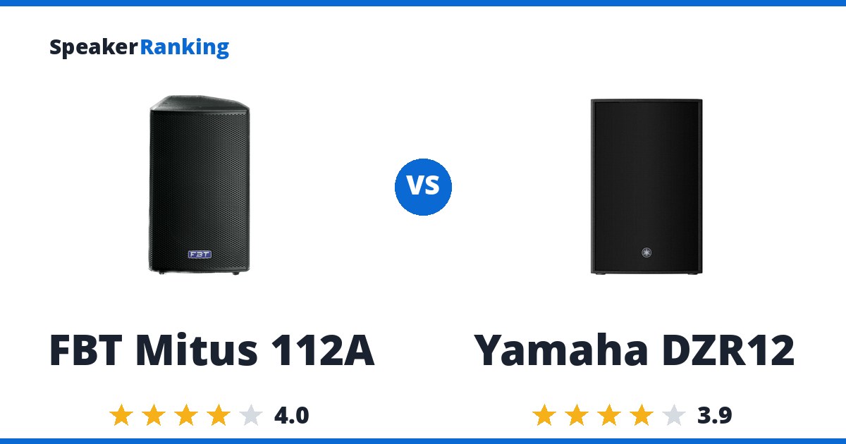 FBT Mitus 112A vs Yamaha DZR12