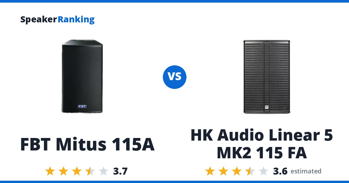 FBT Mitus 115A vs HK Audio Linear 5 MK2 115 FA
