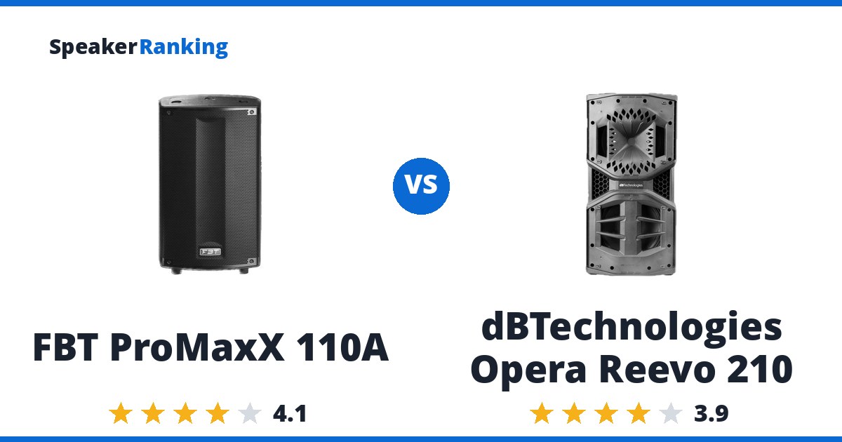 FBT ProMaxX 110A vs dBTechnologies Opera Reevo 210