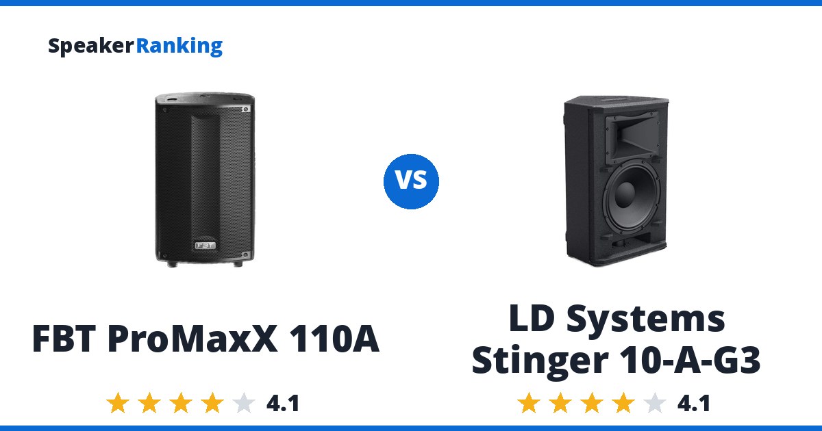 FBT ProMaxX 110A vs LD Systems Stinger 10-A-G3