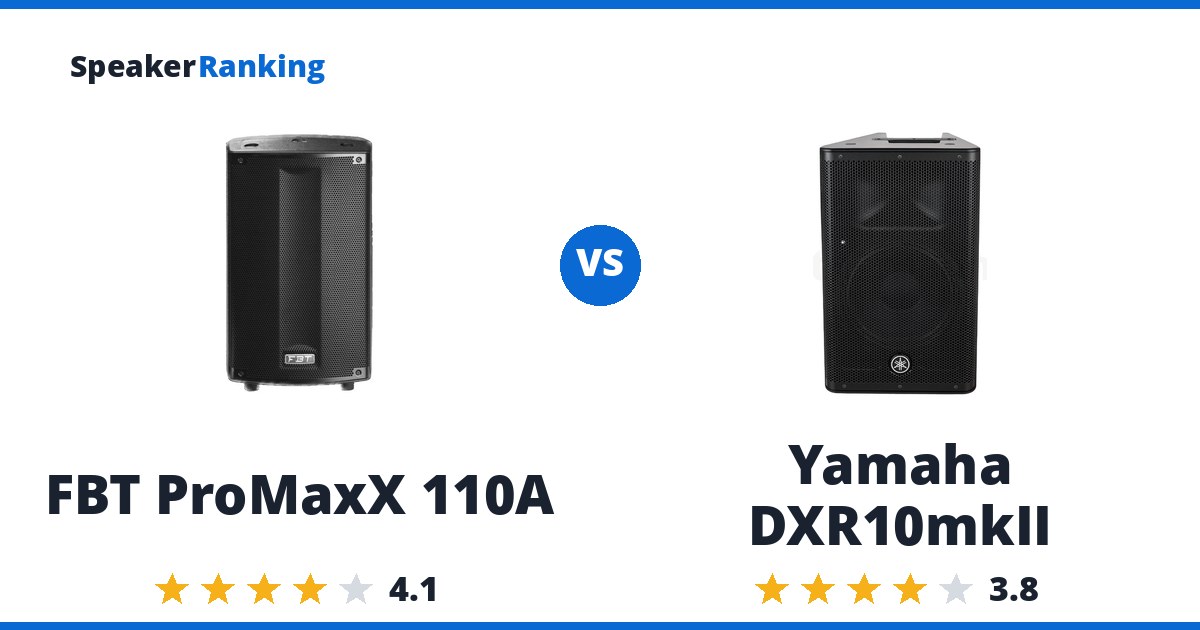 FBT ProMaxX 110A vs Yamaha DXR10mkII