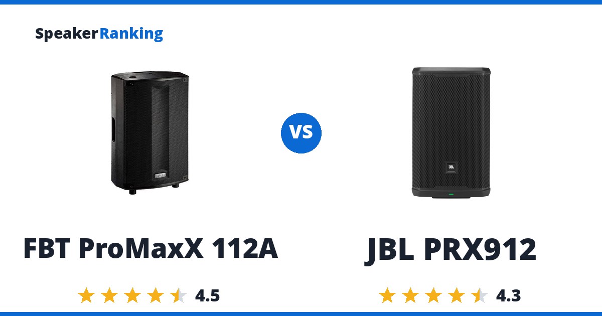 FBT ProMaxX 112A vs JBL PRX912