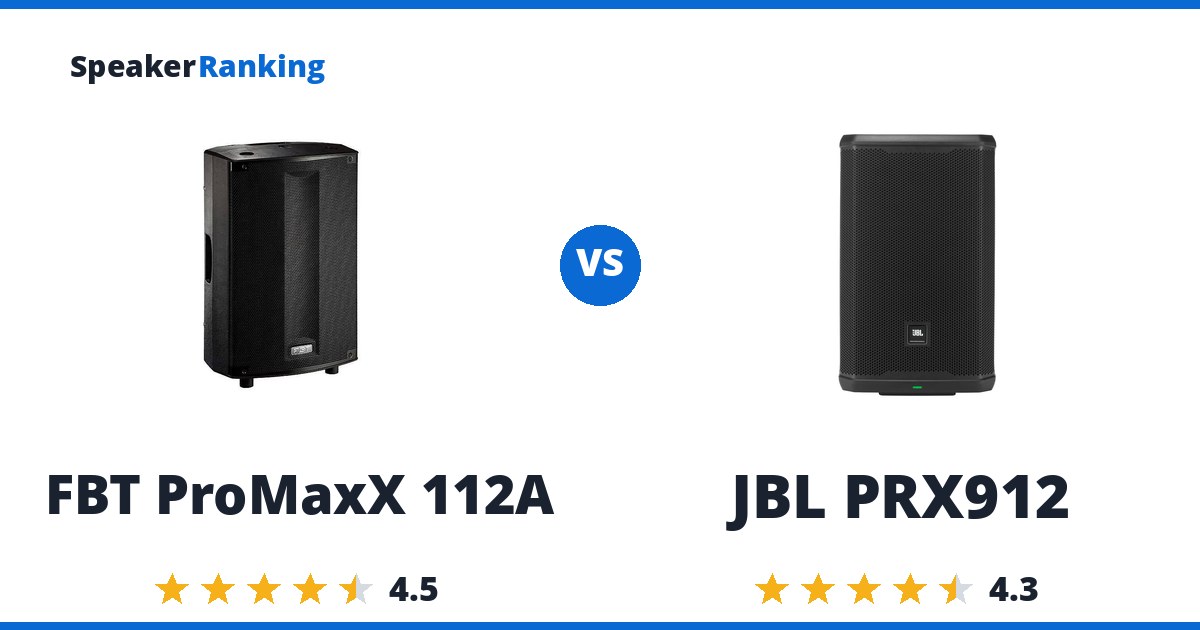 FBT ProMaxX 112A vs JBL PRX912