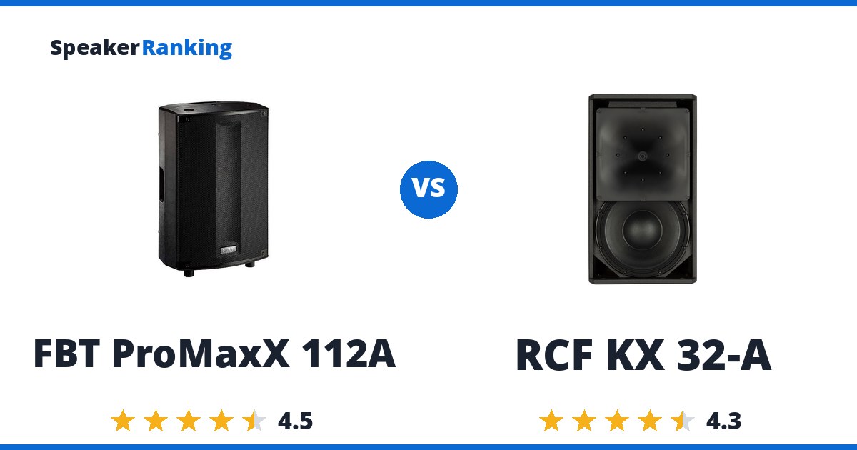 FBT ProMaxX 112A vs RCF KX 32-A
