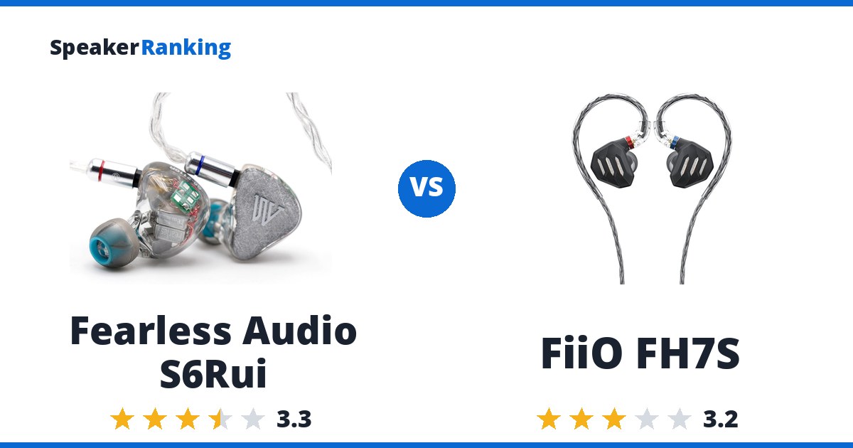 Fearless Audio S6Rui vs FiiO FH7S
