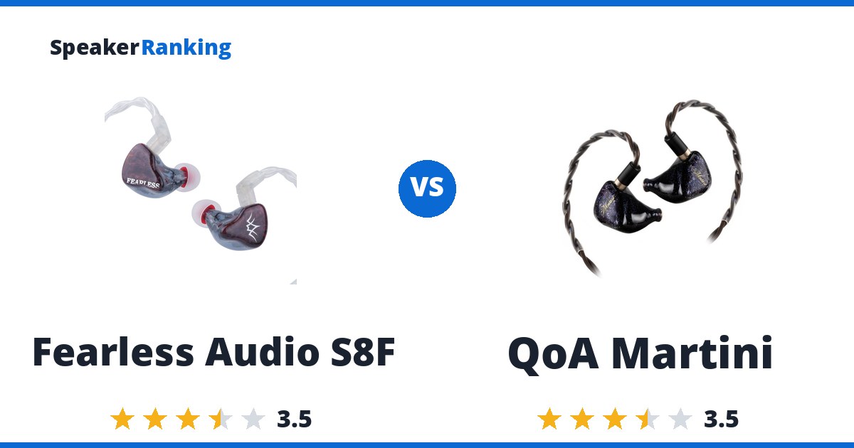 Fearless Audio S8F vs QoA Martini