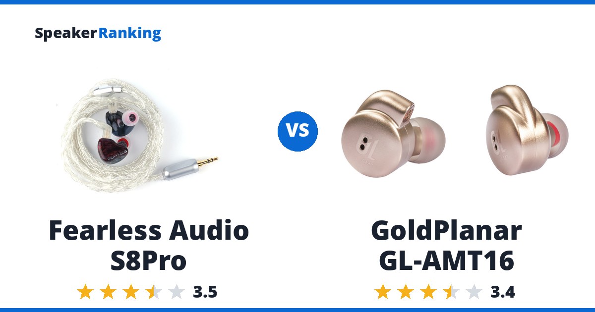 Fearless Audio S8Pro vs GoldPlanar GL-AMT16