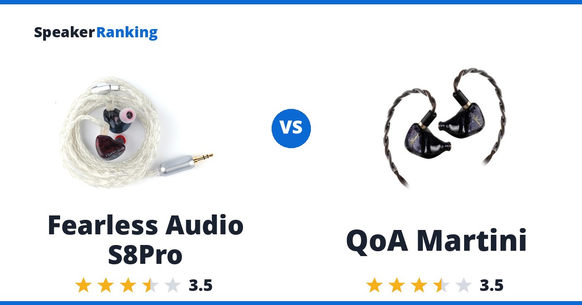Fearless Audio S8Pro vs QoA Martini