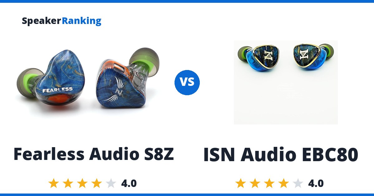 Fearless Audio S8Z vs ISN Audio EBC80