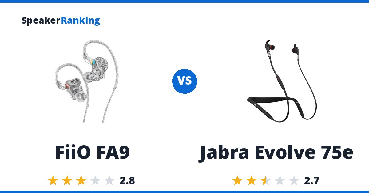 FiiO FA9 vs Jabra Evolve 75e