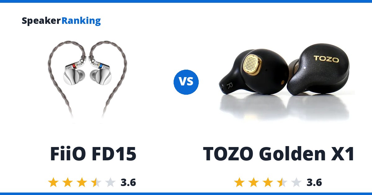 FiiO FD15 vs TOZO Golden X1