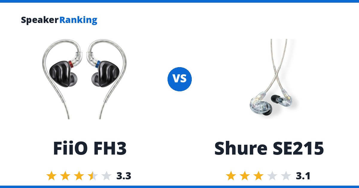 FiiO FH3 vs Shure SE215