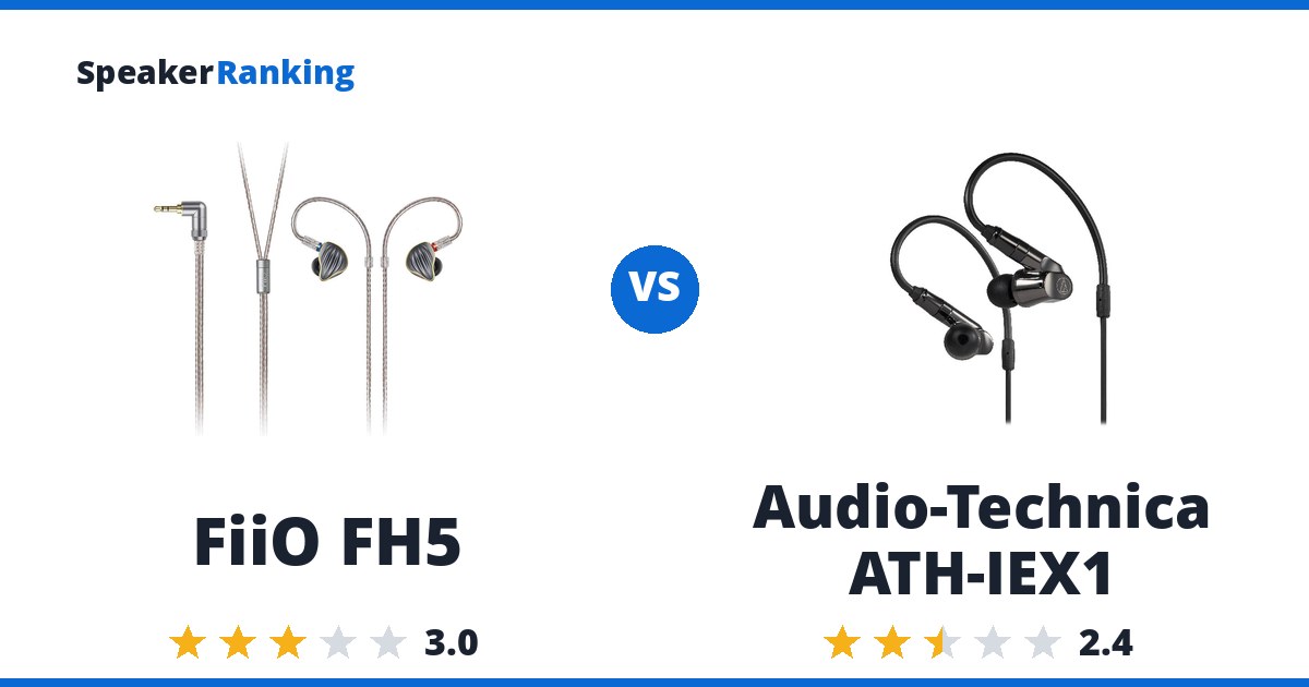 FiiO FH5 vs Audio-Technica ATH-IEX1