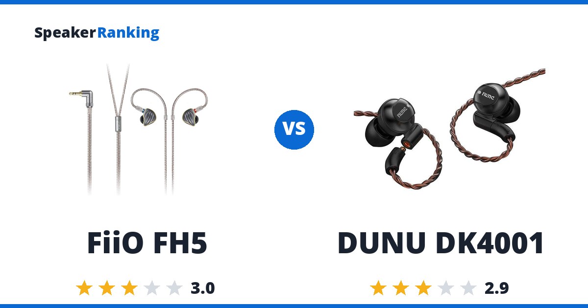 FiiO FH5 vs DUNU DK4001
