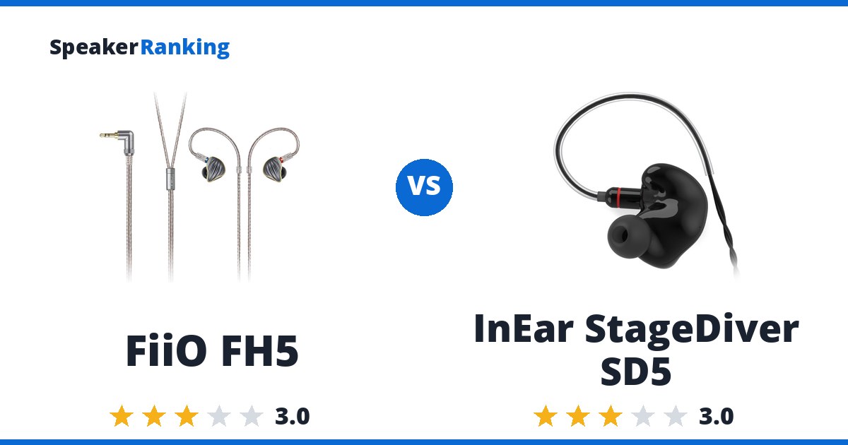 FiiO FH5 vs InEar StageDiver SD5