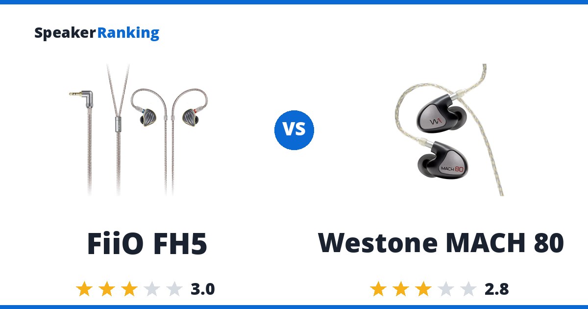 FiiO FH5 vs Westone MACH 80