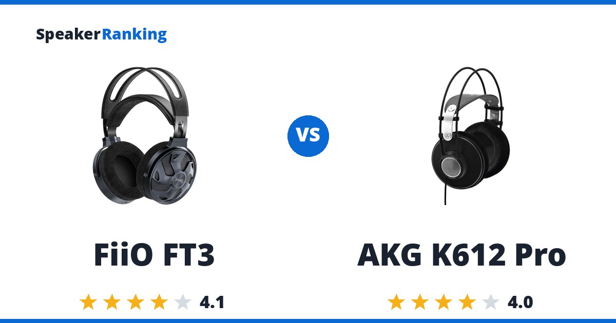 FiiO FT3 vs AKG K612 Pro