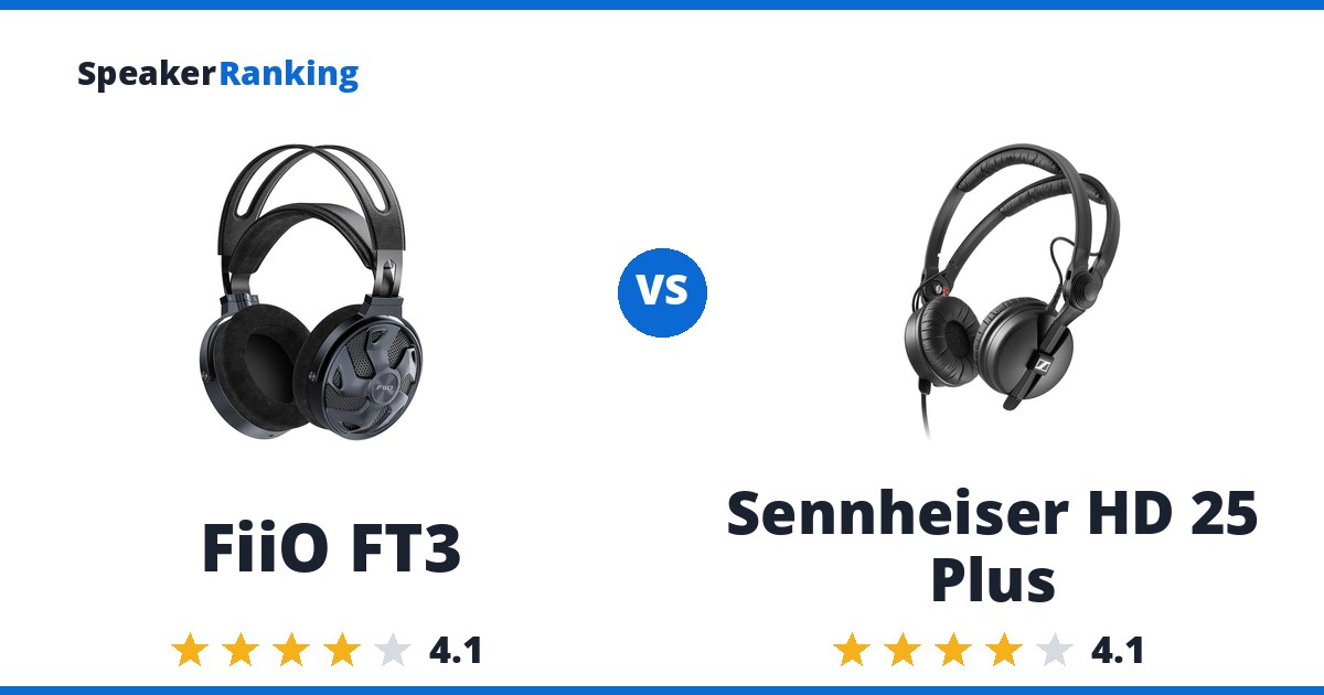 FiiO FT3 vs Sennheiser HD 25 Plus