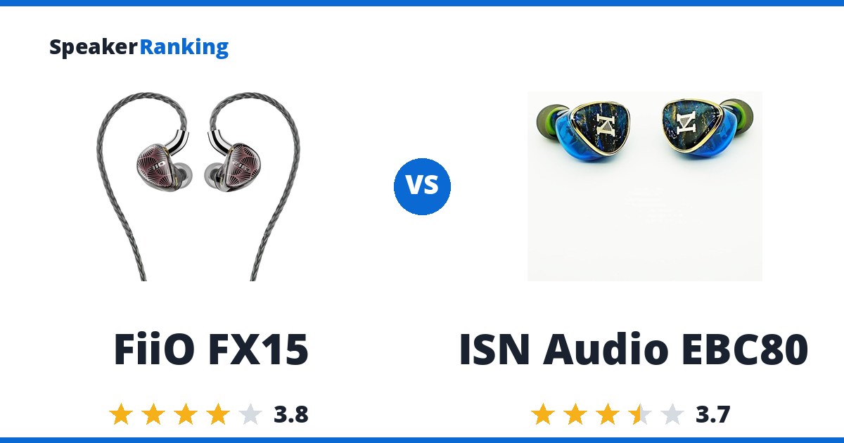 FiiO FX15 vs ISN Audio EBC80