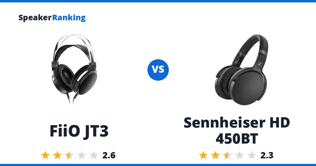 FiiO JT3 vs Sennheiser HD 450BT