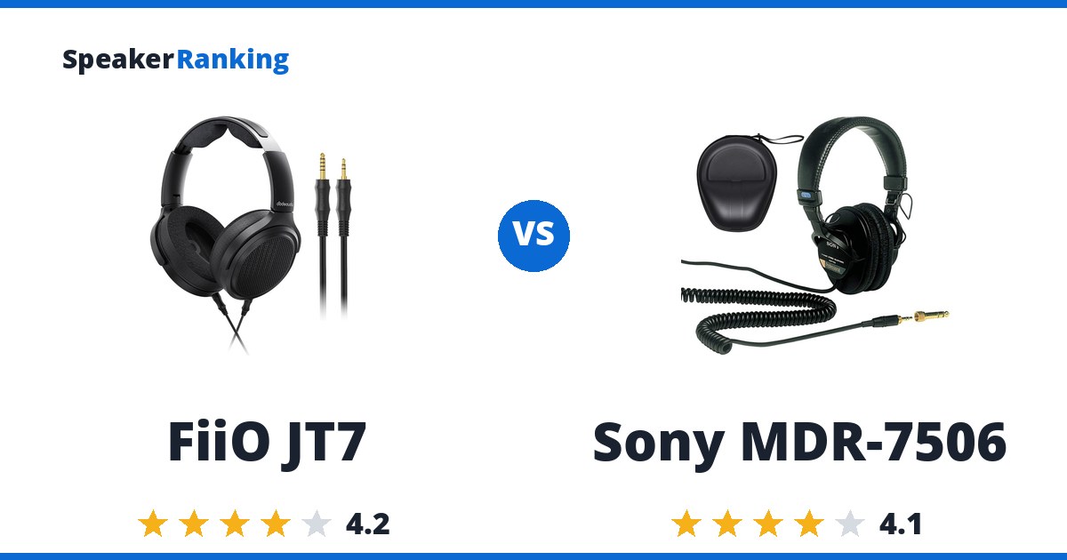FiiO JT7 vs Sony MDR-7506