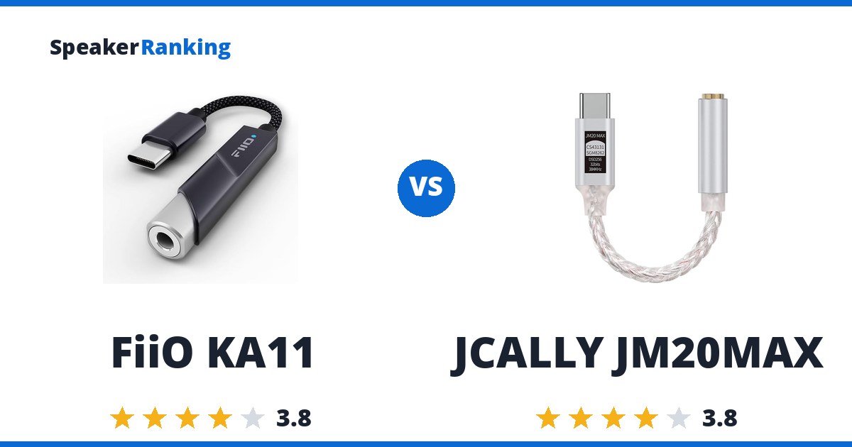 FiiO KA11 vs JCALLY JM20MAX