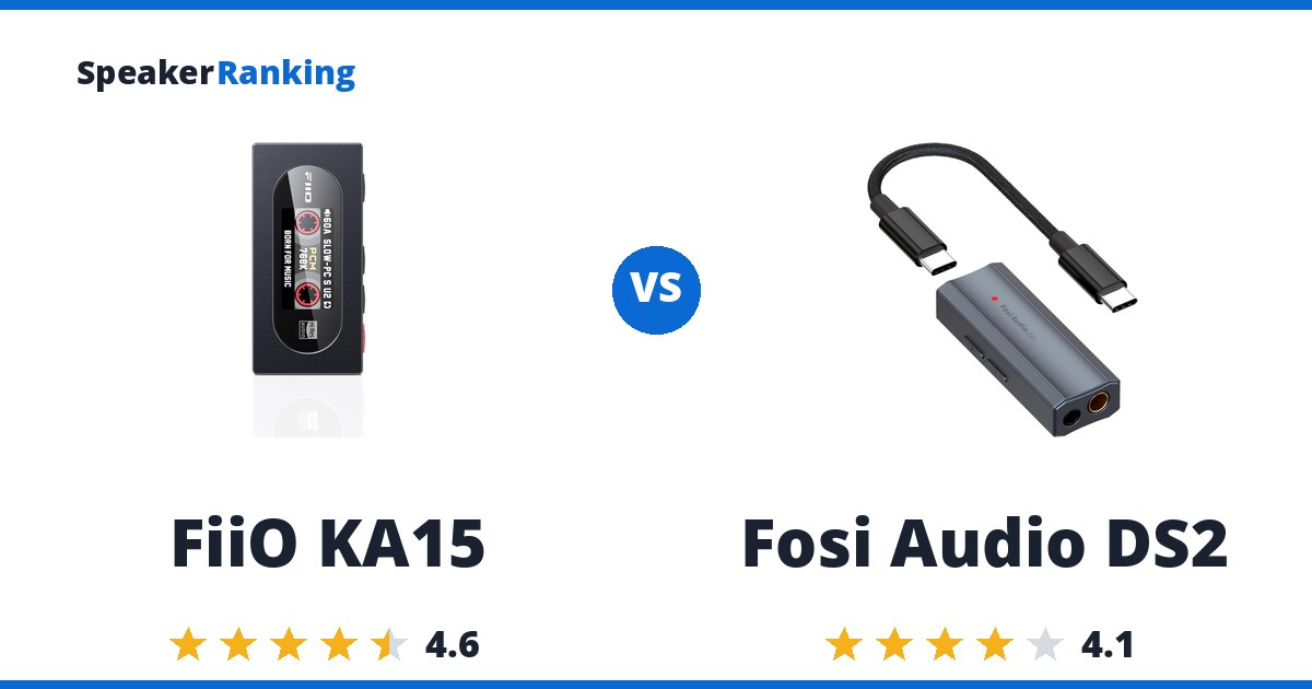 FiiO KA15 vs Fosi Audio DS2