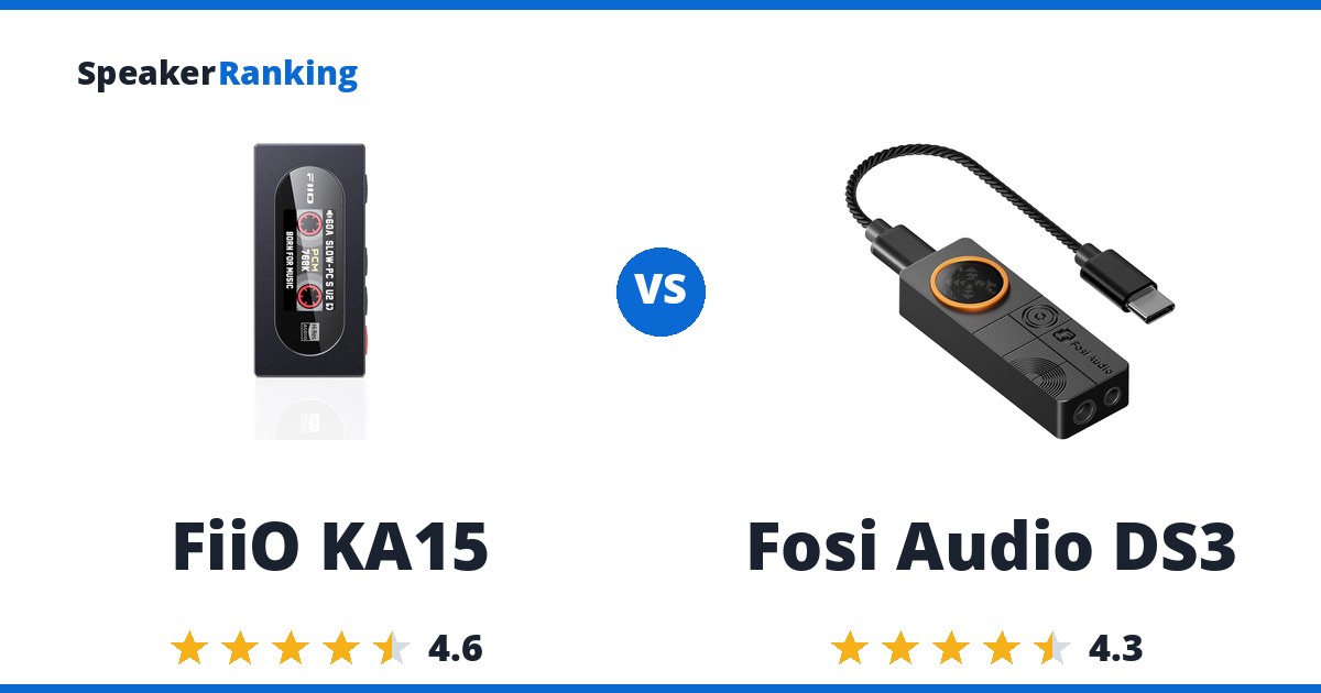 FiiO KA15 vs Fosi Audio DS3