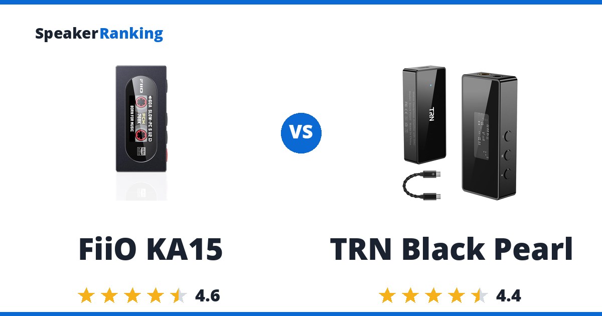 FiiO KA15 vs TRN Black Pearl