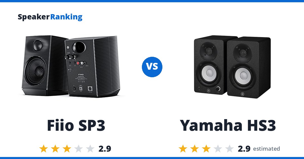 Fiio SP3 vs Yamaha HS3
