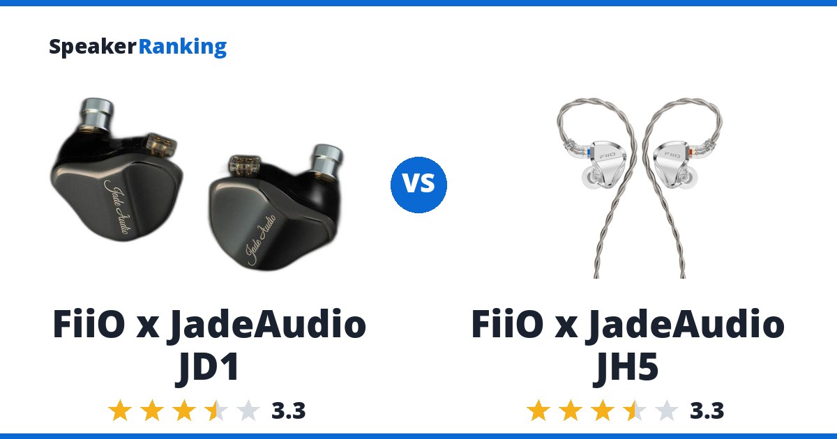 FiiO x JadeAudio JD1 vs FiiO x JadeAudio JH5