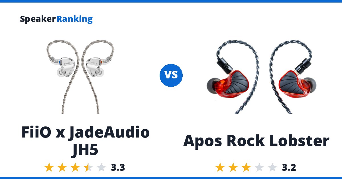 FiiO x JadeAudio JH5 vs Apos Rock Lobster