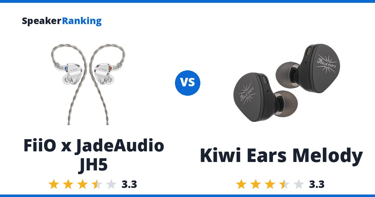 FiiO x JadeAudio JH5 vs Kiwi Ears Melody
