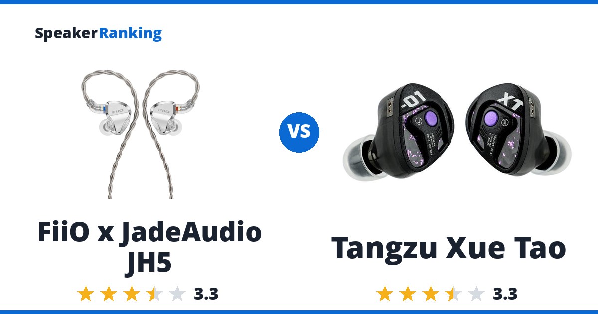 FiiO x JadeAudio JH5 vs Tangzu Xue Tao