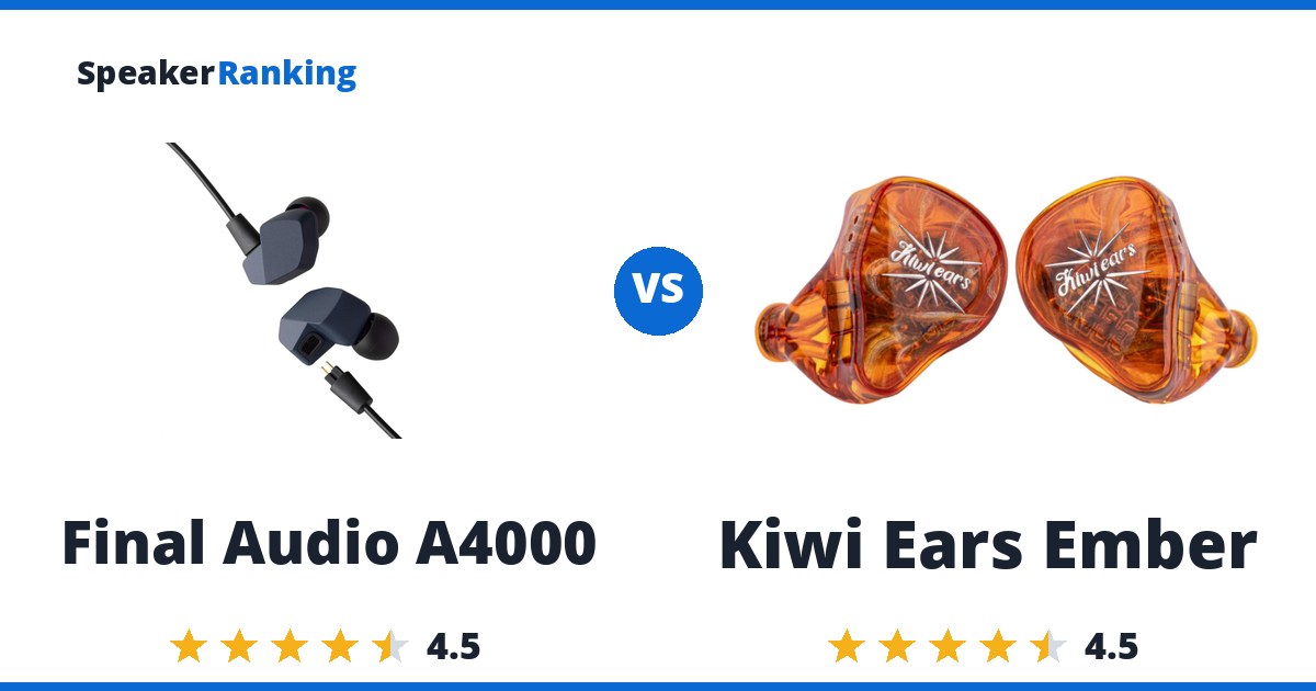 Final Audio A4000 vs Kiwi Ears Ember
