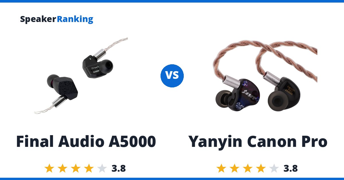 Final Audio A5000 vs Yanyin Canon Pro