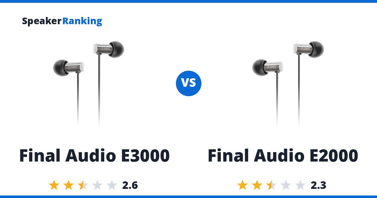 Final Audio E3000 vs Final Audio E2000