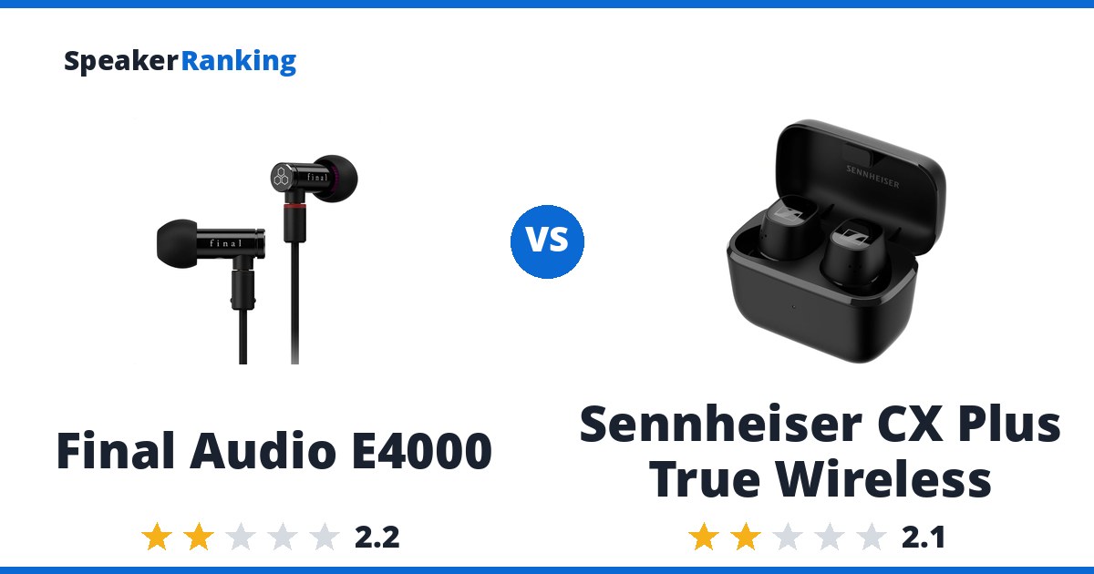 Final Audio E4000 vs Sennheiser CX Plus True Wireless