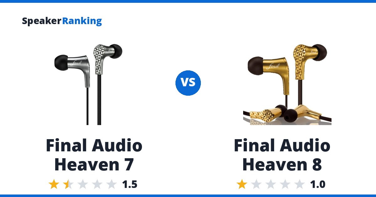Final Audio Heaven 7 vs Final Audio Heaven 8